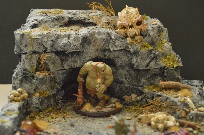 Kongre and his favorite cave. A Tale of Two Brothers from Cheat Patty - My, Dungeons & dragons, Terrane, Miniature, Painting miniatures, Story, Tabletop role-playing games, Longpost