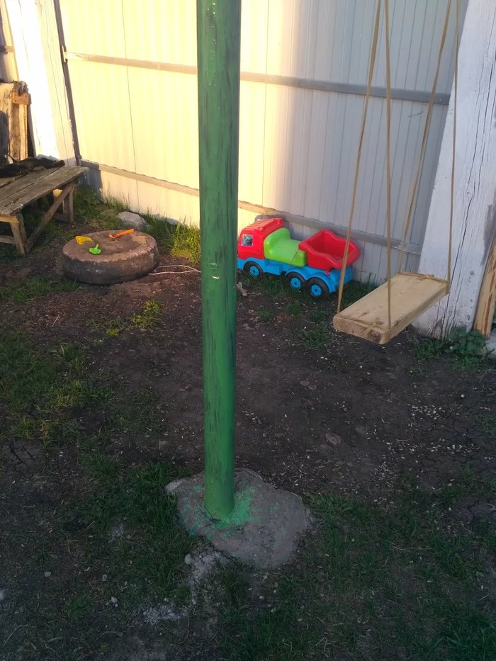 Children's Corner - My, Sandbox, Children's corner, Swing, Longpost