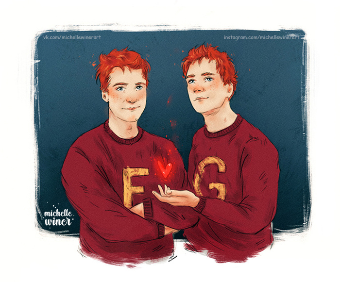 Fred and George Weasley , -,  ,  ,  ,  