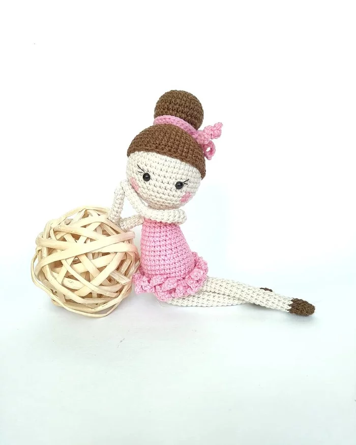 Ballerina - My, Amigurumi, Toys, Crochet, Needlework without process, Longpost