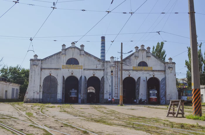 Evpatoria tram, part 2, tram depot, 2015 - My, Tram, Transport, Public transport, Evpatoria, Crimea, The photo, Depot, Longpost