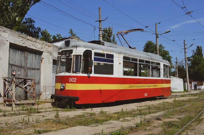 Evpatoria tram, part 2, tram depot, 2015 - My, Tram, Transport, Public transport, Evpatoria, Crimea, The photo, Depot, Longpost