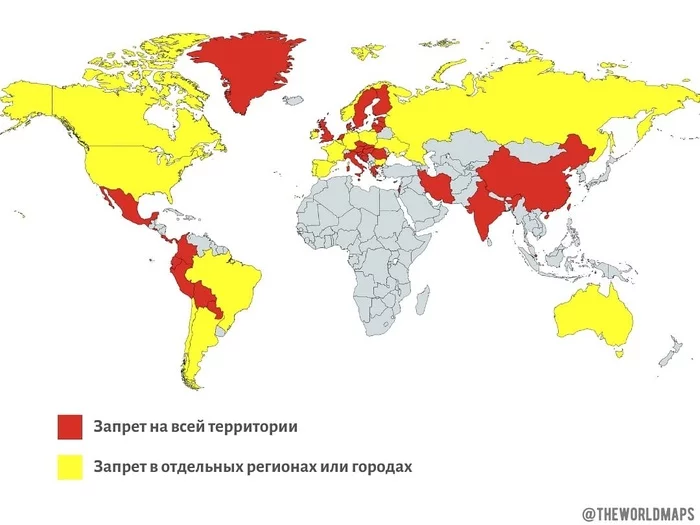 В каких странах запрещено использовать животных в цирках - Моё, Карты, Карта мира, География, Цирк, Животные, Закон, Запрет, Telegram