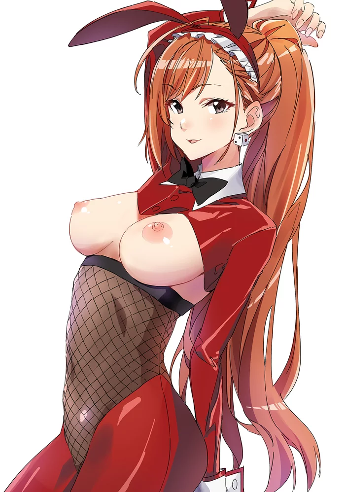 Arisugawa Natsuha - NSFW, Аниме, Anime Art, Idolmaster, Idolmaster shiny colors, Arisugawa natsuha, Грудь, Bunnysuit