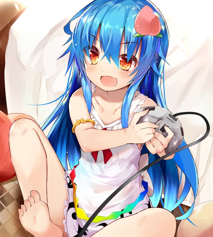 Hinanawi tenshi - Touhou, Anime art, Anime, Hinanawi tenshi, Efe