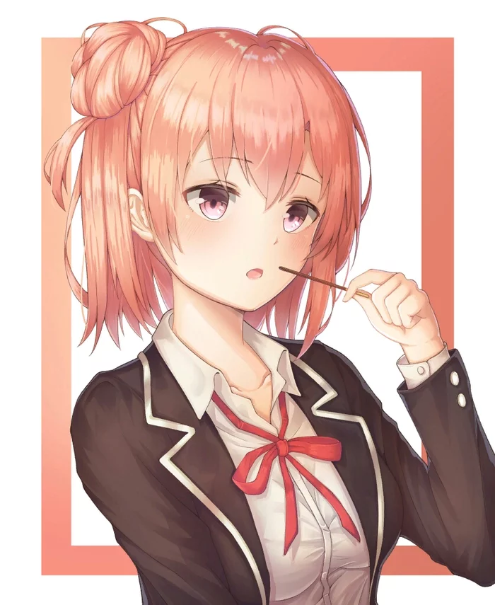 Eh? - Yuigahama Yui, Anime Art, Аниме, Pocky, Oregairu