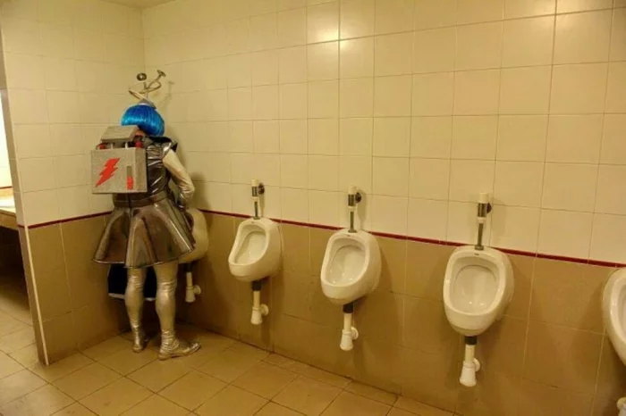 The future is already here - Humor, Toilet, Costume, Cosplay, Urinal, Men