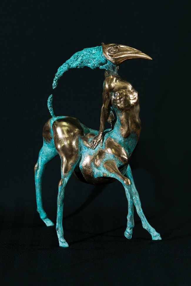 From the life of sculpture - My, Art, Sculpture, Craft, Centaur, Metal, Longpost