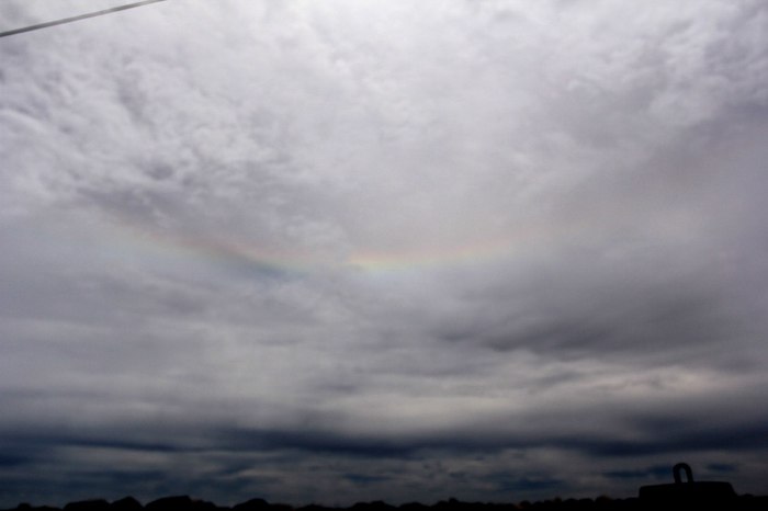 Reverse rainbow - My, Rainbow, Sky, Travels, The photo