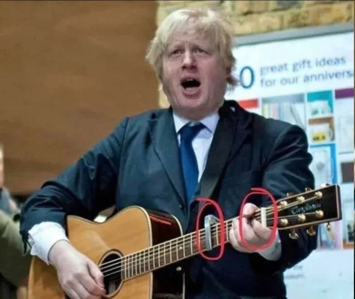 This is excellent and very accurately reflects the essence of European politics - Politics, Boris Johnson, Guitar, Capodastra