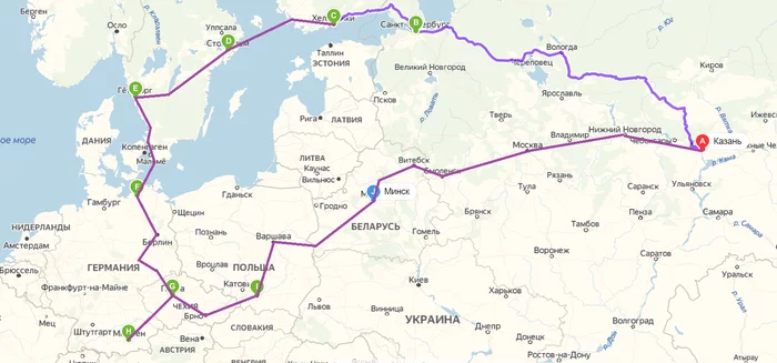 By car from Kazan to Europe #2. - My, Road trip, Tourism, Europe, Germany, Poland, Finland, Ferry, Sweden, Longpost