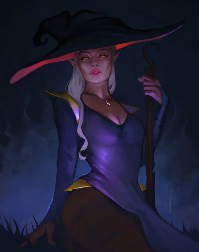 Witch - Drawing, Elves, Girls, Witch