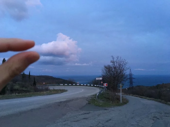 Caught a Crimean cloud by the tail - My, Nature, Clouds, Crimea, beauty, Alushta, The city of Sudak