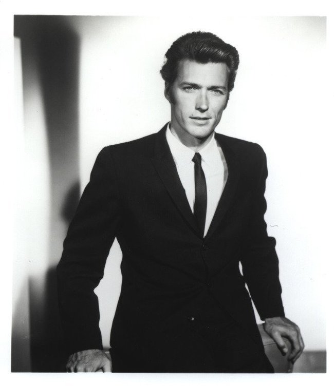 Kings of old Hollywood. - beauty, Celebrities, Hollywood golden age, The photo, The male, Black and white, Clint Eastwood, Longpost, Men