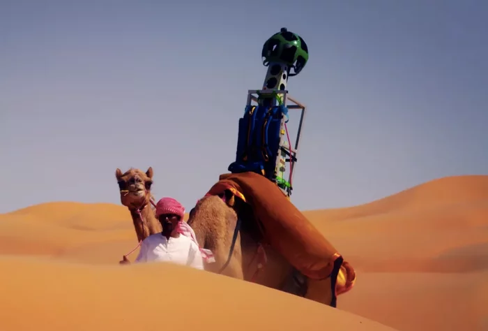 Camel for Google - Cards, Google maps, Панорама, Camels, Desert, Route