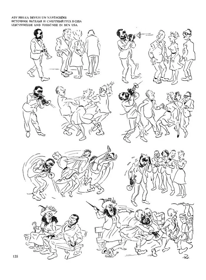 It is possible and it is not possible - Herluf Bidstrup, Caricature, Racism