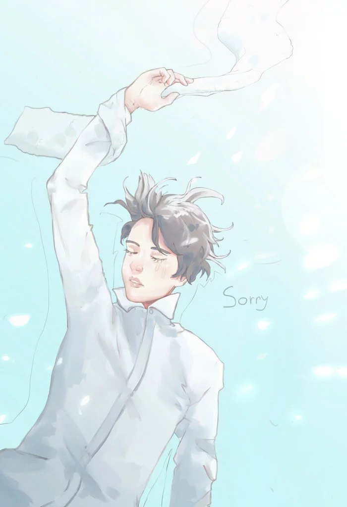 Sorry - My, Art, Drawing, Painting, Digital drawing, Anime, Drawing on a tablet, Creation, 2D drawing