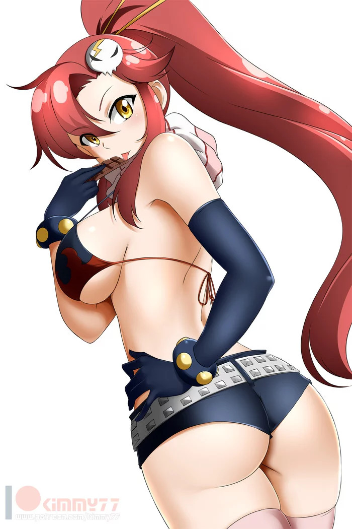 Yoko Littner - NSFW, Gurren Lagann, Yoko Littner, Anime Art, Аниме, Эротика, Попа, Грудь, Kimmy77