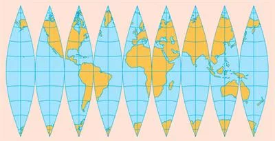 Map projections - GIF, Interesting, Projection, Cartography, Article, Cards, My, Longpost