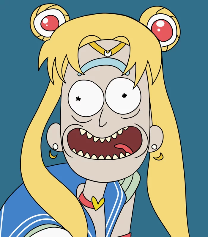 I kid you not Jeff, he turns himself into a Sailor, he's called Sailor Rick - Sailor Moon, Sailormoonredraw, Рик и Морти