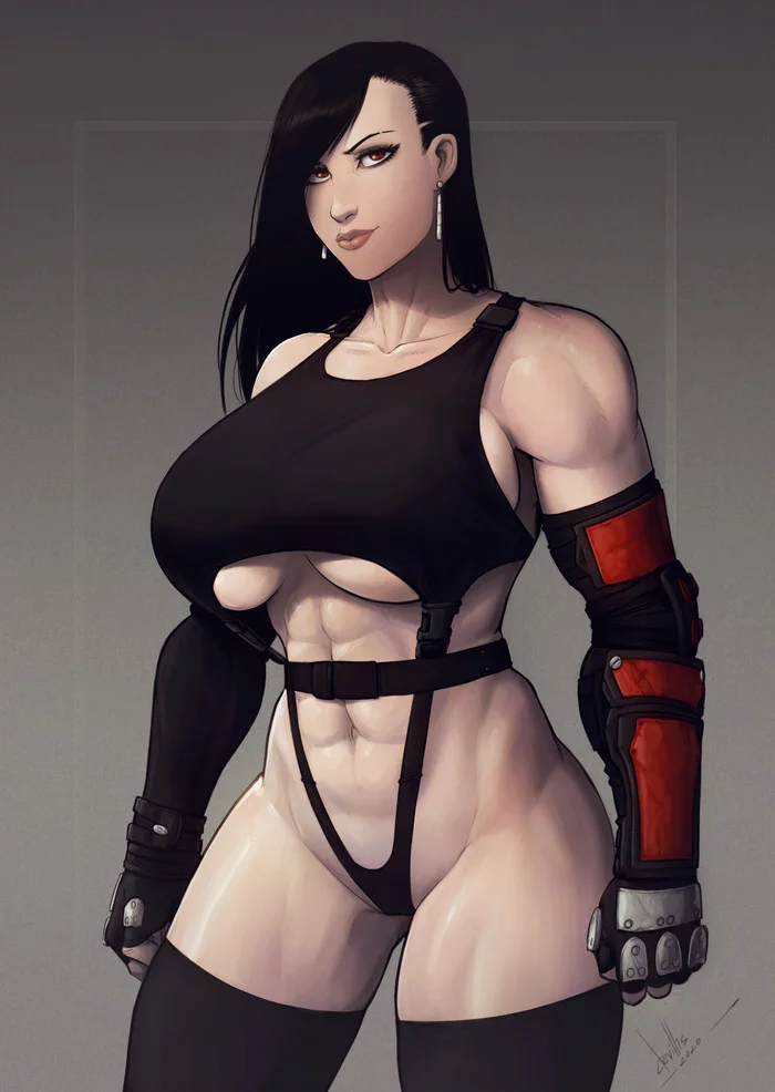 Tifa (Shirogane) - NSFW, Devilhs, Tifa lockhart, Final fantasy vii, Games, Art, Erotic, Strong girl