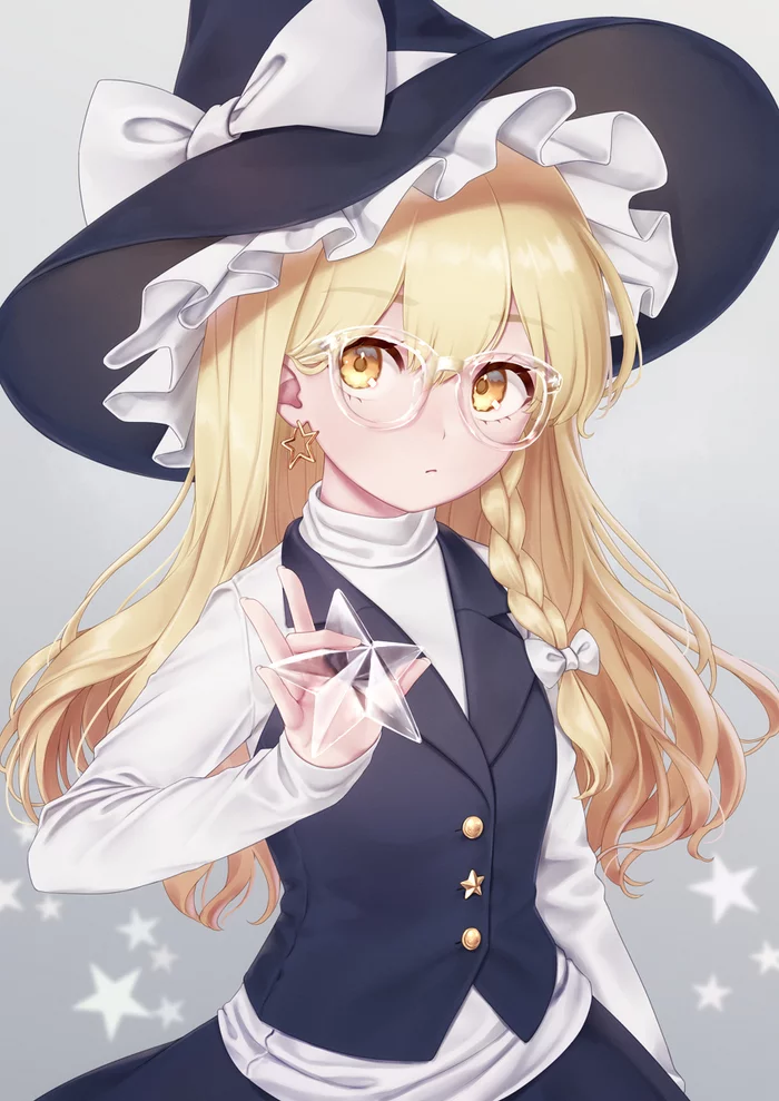 Арт от torinari(dtvisu) - Anime Art, Аниме, Kirisame Marisa, Touhou, Torinari