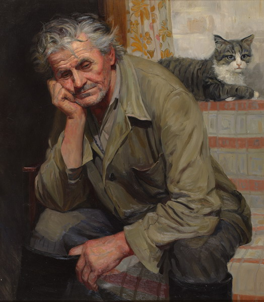 Painting by Tatyana Yushmanova - Art, Painting, Painting, A selection, Portrait, Elderly, Longpost