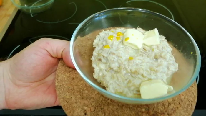 How to cook oatmeal? Cooking method - My, Recipe, Video recipe, Porridge, Cooking, Food, Breakfast, Kitchen, Useful, Video