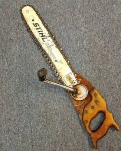 My great-grandfather made this saw for my grandfather when he went to the country - Cool story prod, Real life story