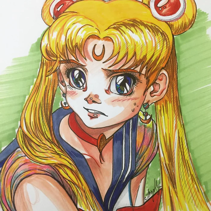 SailorMoonReDraw - My, Art, Fan art, Sailormoonredraw, Sailor Moon