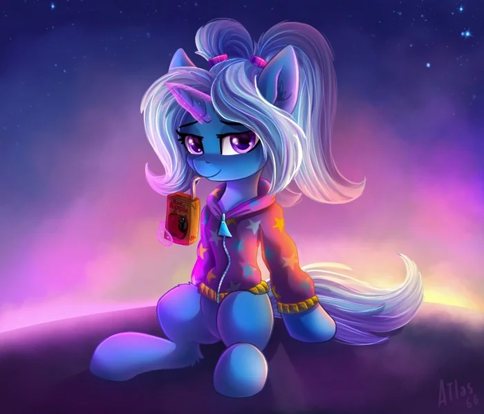 The Great and Powerful Trixie successfully deals with apple juice - My little pony, Atlas-66, Trixie