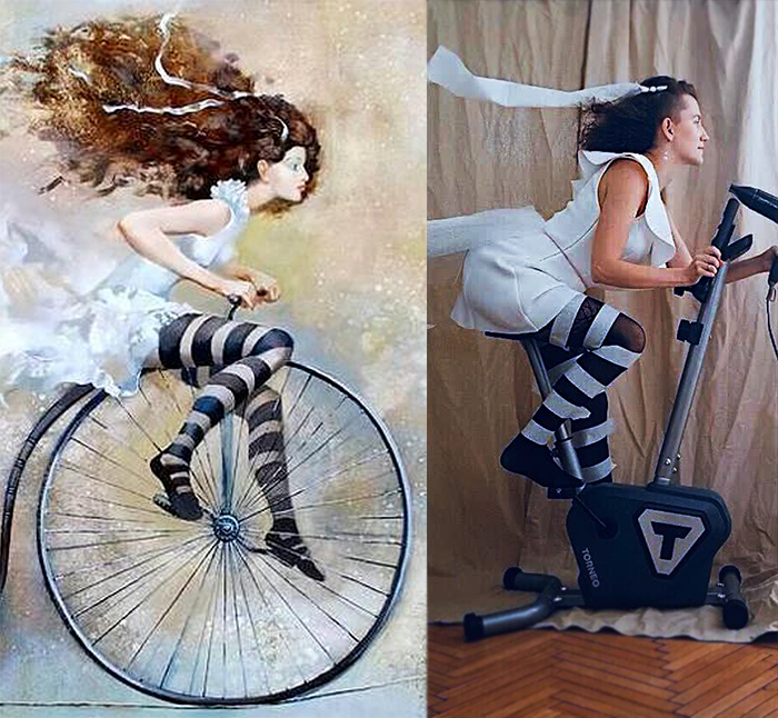 By bike 2020 - Insulation, Painting, Painting, Girls, A bike