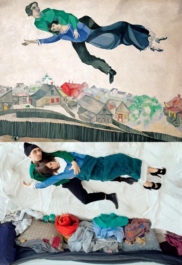 Above the city 2020 - Insulation, Painting, Painting, Art, Flight, Marc Chagall, Longpost