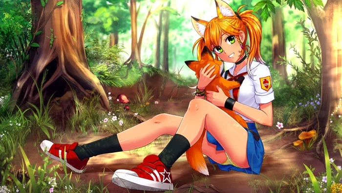 About Marina - My, Moonworks, EON, Marina Sidorova, Visual novel, Anime art, Orikanekoi