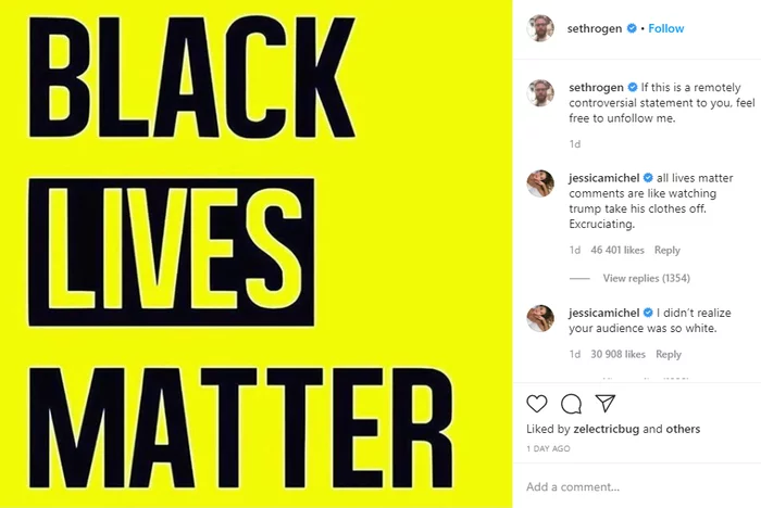 Only black lives matter, if you disagree, unsubscribe. - Tolerance, Racism, USA, Comments, Protest, Longpost, Black lives matter, Seth Rogen