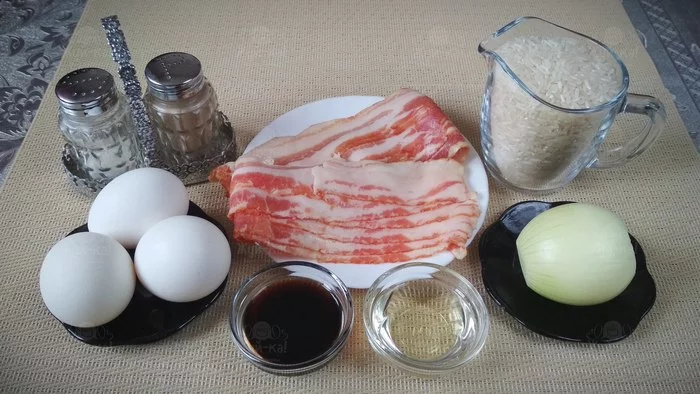 Rice with bacon and egg! - My, Recipe, Chew-Ka!, Rice, Bacon, Eggs, Food, Yandex Zen, Longpost, Cooking