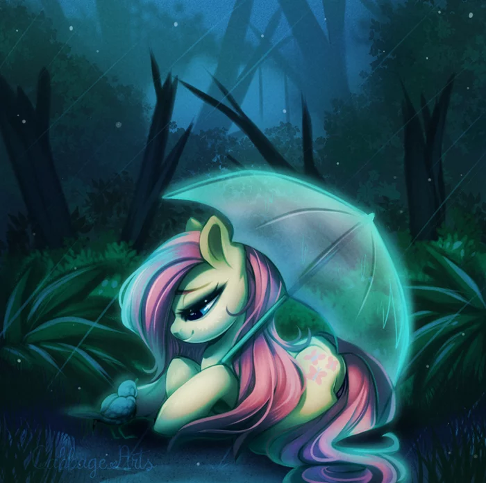 Flatty - My little pony, PonyArt, Fluttershy, Cabbage-Arts