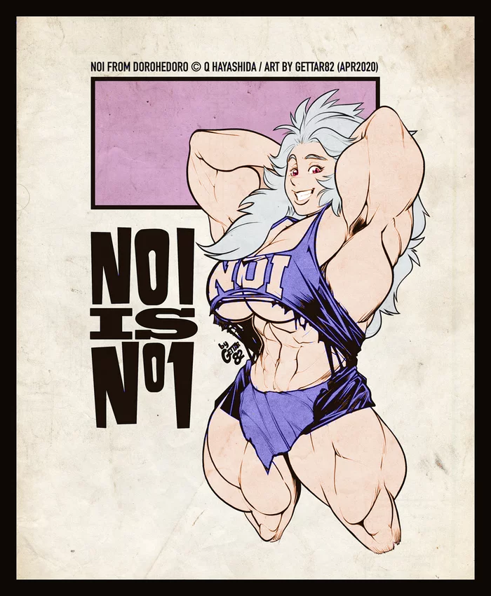 Noi from Dorohedoro - Gettar82, Strong girl, Sleep-Sleep, Noi, Dorohedoro, Anime art, Anime, Longpost