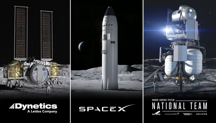 Гигантские прыжки NASA - NASA, SpaceX, Blue Origin, Луна, Космос, Космическая гонка, Starship, Длиннопост, Dynetics