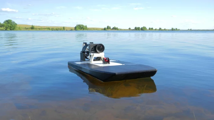 R/C Airboat with impeller on a 3D printer - My, Radio controlled models, Boat, Aeroglider, 3D печать, Longpost, Video