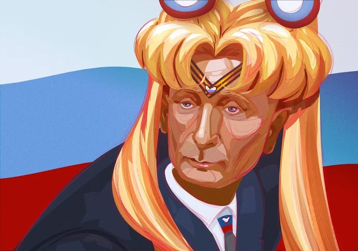 Putin's plan, give me strength... - Sailor Moon, Sailormoonredraw, Crossover, Vladimir Putin, Politics