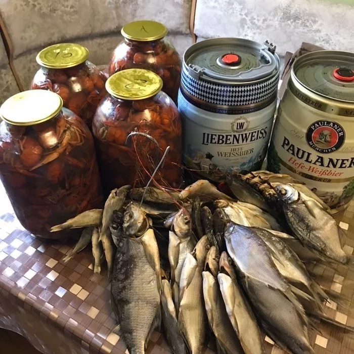 Preparations for the winter) - Beer, A fish, Crayfish, Snack, The photo, Blanks, Food