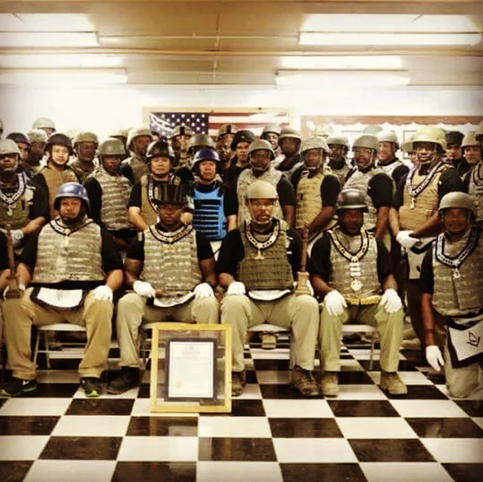 The photo shows the Brothers of Military Lodge No. 195 in Afghanistan. - Masons, Freemasonry, Afghanistan, Military