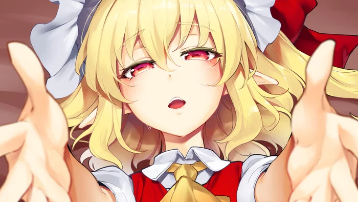 Flandre Scarlet - Touhou, Anime Art, Аниме, Flandre Scarlet, Asutora