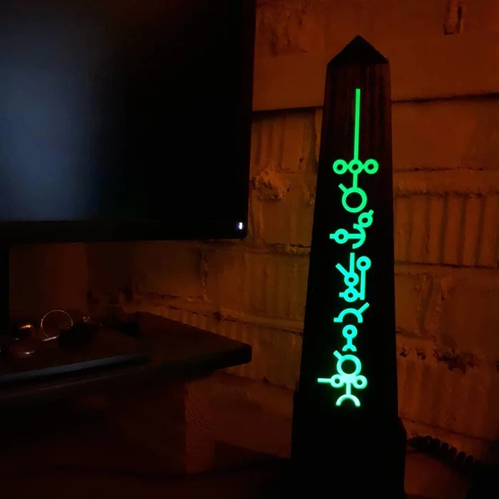 How I made a Warhammer 40k night light. Version 1.0 - My, Warhammer 40k, Warhammer, Necrons, Night light, Runes, With your own hands, Longpost