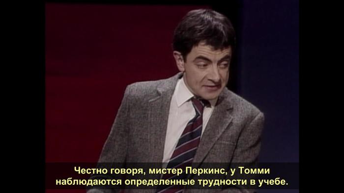 Difficulties in learning - Rowan Atkinson, Show, 1992, Storyboard, Longpost, Black humor