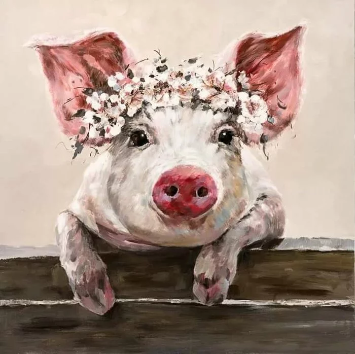 Pig Bride - My, Poems, Modern literature, Fable, Humor, Fairy tale for adults, Pig, Love, Bride, Longpost