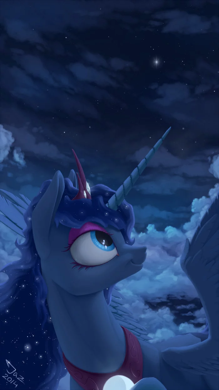 New star - My little pony, Princess luna, 1jaz