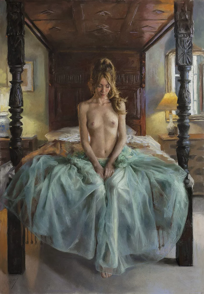 Невинность - NSFW, Арт, Живопись, Девушки, Эротика, Vicente Romero Redondo