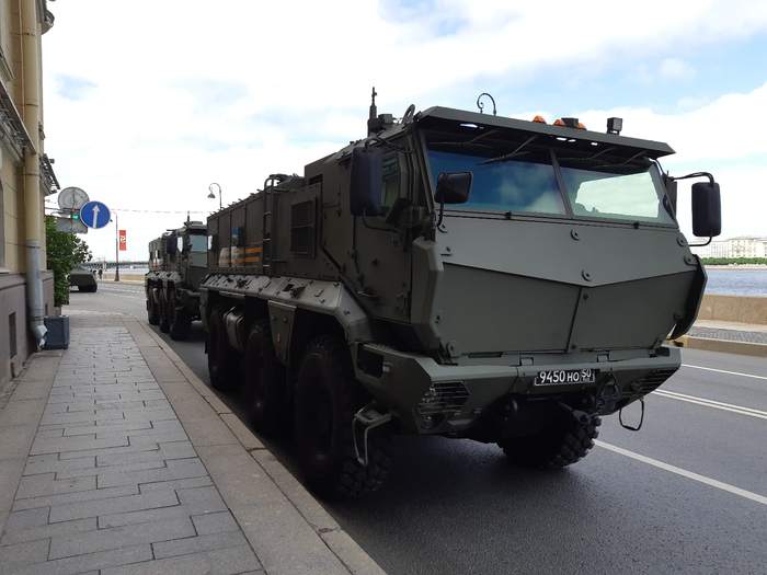 Several photos and videos of equipment after the rehearsal of the parade. St. Petersburg, June 20, 2020 - My, parade rehearsal, 75 years, Victory, Video, Longpost